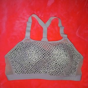 VS Victoria Sport Mesh Over Animal Print Sports Bra 36C